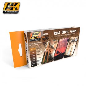 AK Interactive Rust Effects COLORS SET
