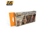 AK Interactive AK-562 Zestaw OLD AND WEATHERED WOOD COLORS