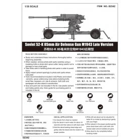 Trumpeter 02342 52-K 85mmAir Defense gun 1943