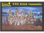 Caesar 1:72 BRITISH COMMANDOS WWII | 32 figurines | 