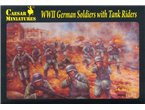 Caesar 1:72 WWII GERMAN SOLDIERS WITH TANK RIDERS | 34 figurines | 