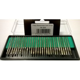 Fine Art FA-524 Zestaw frezy diamentowe 3mm 30 szt