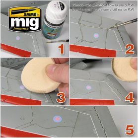 Ammo of Mig Panel Line Wash Storm Gray
