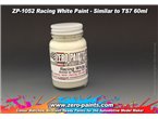Zero Paints 1052 Racing White Paint / SIMILAR TO TS7 / 60ml
