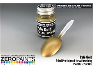Zero Paints M1007 ZERO METAL Farba Pale Gold Paint / 30ml