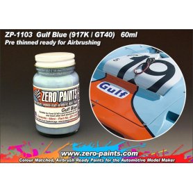 Zero Paints 1103 Gulf Blue Paint for 917s and GT40s / 60ml