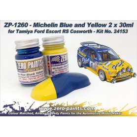 Zero Paints 1260 Ford Escort RS Pilot Blue Yellow / 2x30ml