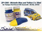 ZP1260 - Ford Escort RS Pilot Blue Yellow 2x30ml