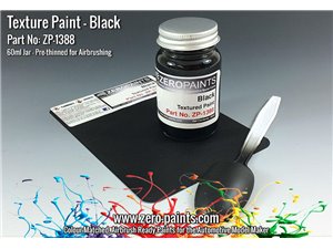 Zero Paints 1388 Black Textured Engines Interior / 60ml