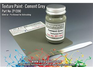 Zero Paints 1390 Cement Grey Textured Engines interior / 60ml