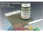 Zero Paints 1390 Farba teksturowa CEMENT GREY TEXTURED PAINT - 60ml