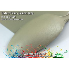 Zero Paints 1390 Cement Grey Textured Engines interior / 60ml
