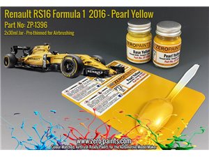 Zero Paints 1396 Renault RS16 Formula 1 2016 Pearl / 2x30ml