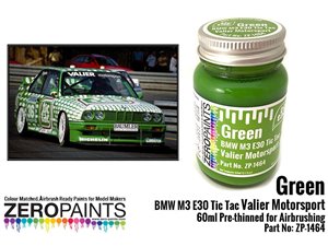 ZERO PAINTS 1464 - Green BMW M3 E30 Tic Tac Valier