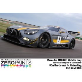 ZERO PAINTS 1466 Mercedes AMG GT3 Metallic Grey M