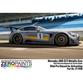 ZERO PAINTS 1466 Mercedes AMG GT3 Metallic Grey M