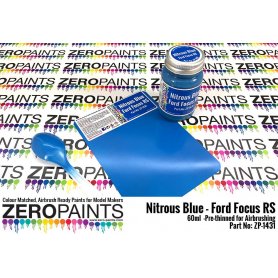 ZERO PAINTS 1431 - Nitrous Blue Ford Focus RS 60ml