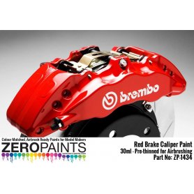 ZERO PAINTS 1434 - Brake Caliper Red Paint 30ml