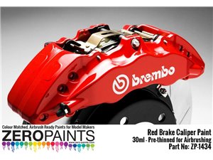 ZERO PAINTS 1434 - Brake Caliper Red Paint 30ml