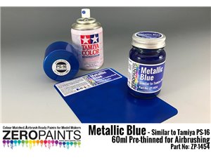 Zero Paints 1454 Metallic Blue Paint Similar to PS-16 / 60ml