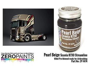ZERO PAINTS 1474 - Pearl Beige Scania R730 60ml