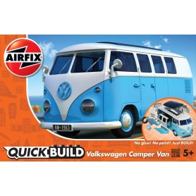 Airfix KLOCKI QUICKBUILD Volkswagen Camper Blue / 52 elementów