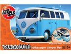 Airfix BLOCKS QUICKBUILD Volkswagen Camper Blue / 52 elements 