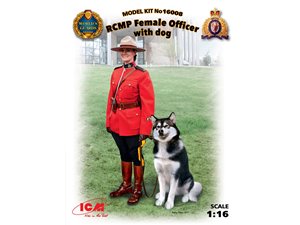 ICM 16008 RCMP Female Officer with dog