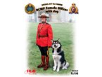 ICM 1:16 RCMP FEMALE OFFICER WITH DOG