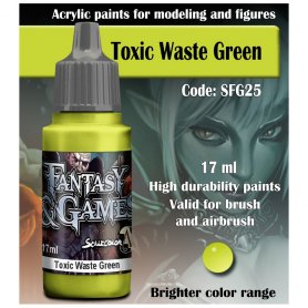 Scale 75 ScaleColor FANTASY AND GAMES SFG-25 Toxic Waste Green 17ml