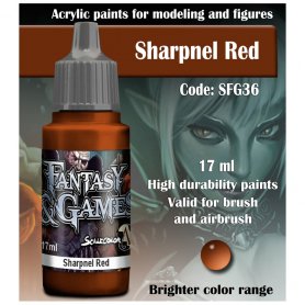 Scale 75 ScaleColor FANTASY AND GAMES SFG-36 Sharpnel Red 17ml