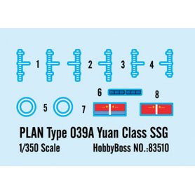 Hobby Boss 1:350 PLAN Type 039A YUAN CLASS SSQ