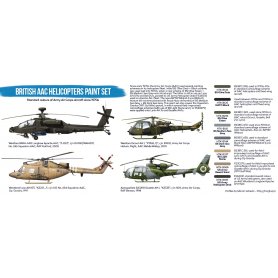 Hataka Zestaw farb BLUE-LINE / BRITISH AAC HELICOPTERS