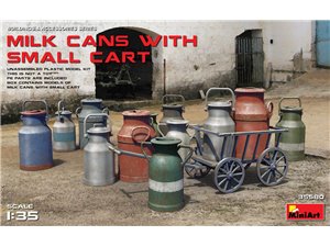 Mini Art 35580 Milk Cans with Small Cart