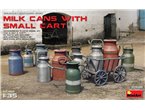 Mini Art 1:35 MILK CANS WITH SAMLL CART 