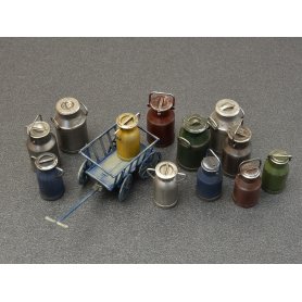 Mini Art 1:35 MILK CANS WITH SAMLL CART