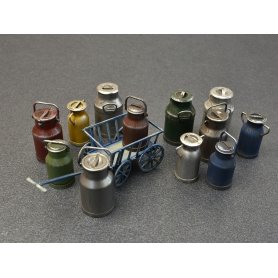Mini Art 1:35 MILK CANS WITH SAMLL CART