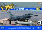 Kinetic 1:48 F-16D Block 50 USAF VIPER / TWO SEATERS