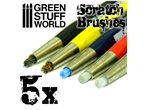 Green Stuff World SCRATCH BRUSH SET / 5szt.