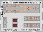 Eduard 1:32 Seatbelts STEEL for North American P-51D / Revell 