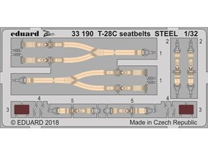 Eduard T-28C seatbelts STEEL KITTY HAWK