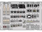 Eduard 1:72 Cockpit elements for Northrop P-61A / Hobby Boss 