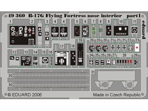 Eduard B-17G nose interior REVELL/MONOGRAM
