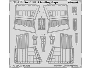 Eduard Swift FR.5 landing flaps AIRFIX