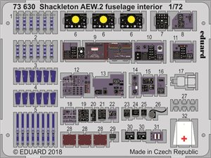 Eduard Shackleton AEW.2 fuselage interior AIRFIX