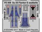 Eduard 1:48 Pasy bezpieczeństwa STEEL do Sukhoi Su-35 Flanker E dla Kitty Hawk