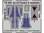 Eduard 1:48 Seatbelts STEEL for Sukhoi Su-35 Flanker E / Kitty Hawk 