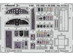 Eduard 1:48 Cockpit elements for Heinkel He-111 H-3 / ICM 