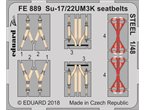 Eduard 1:48 Seatbelts STEEL for Sukhoi Su-17 / Su-22UM3K / Kitty Hawk 