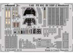 Eduard 1:48 Elementy kokpitu do Messerschmitt Bf-109 F-2 WEEKEND edition dla Eduard